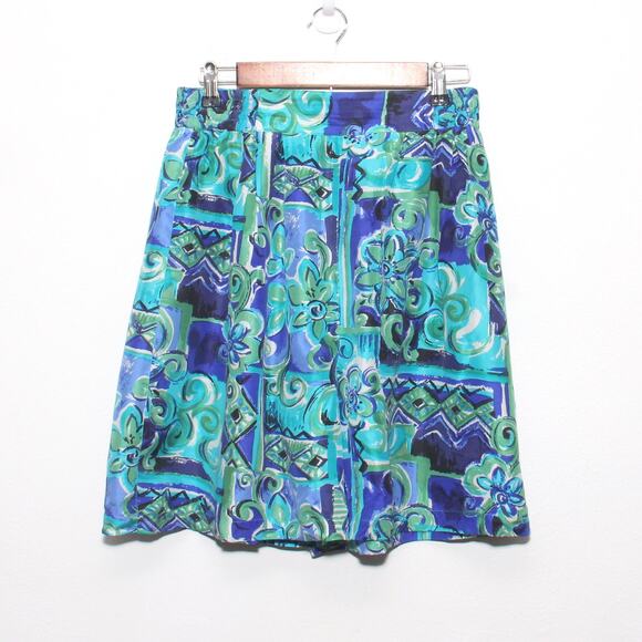 Vintage Options Melrose 100% Silk floral culottes Size M by Options Melrose - Picture 2 of 8